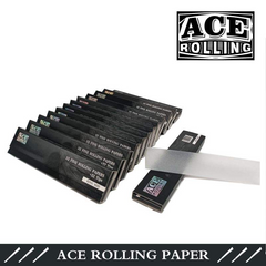 Premium Kingsize Wood Pulp Rolling Papers with Tips | Custom Black Edition