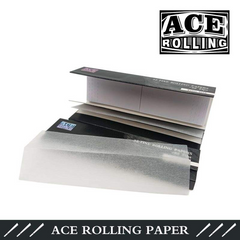 Premium Kingsize Wood Pulp Rolling Papers with Tips | Custom Black Edition