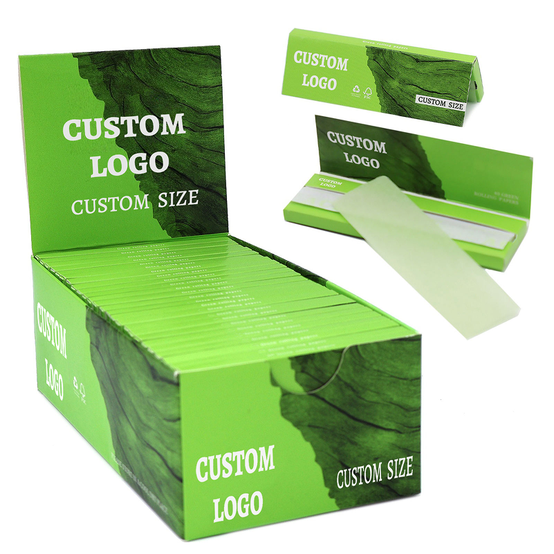 Customizable King Size Rolling Papers & Hemp Wraps - Slow Burn, Natural Arabic Gum | Retail, Wholesale & Samples Available