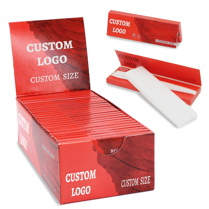 Customizable King Size Rolling Papers & Hemp Wraps - Slow Burn, Natural Arabic Gum | Retail, Wholesale & Samples Available