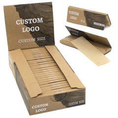 Customizable King Size Rolling Papers & Hemp Wraps - Slow Burn, Natural Arabic Gum | Retail, Wholesale & Samples Available