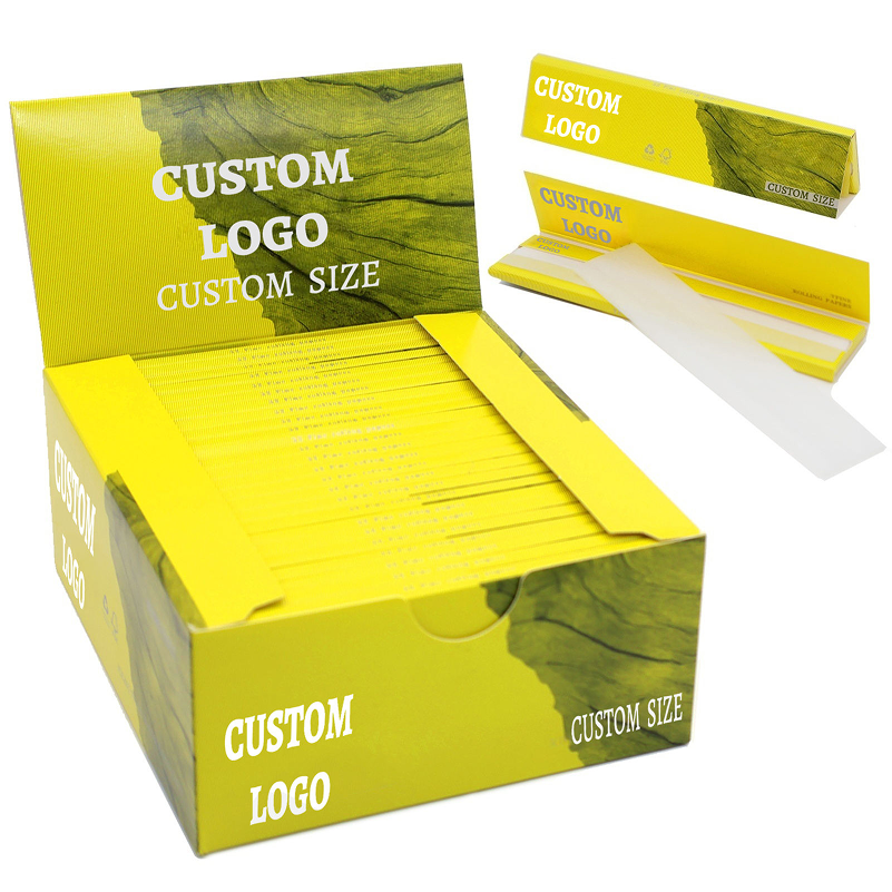 Customizable King Size Rolling Papers & Hemp Wraps - Slow Burn, Natural Arabic Gum | Retail, Wholesale & Samples Available