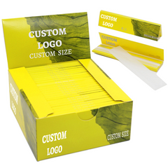 Customizable King Size Rolling Papers & Hemp Wraps - Slow Burn, Natural Arabic Gum | Retail, Wholesale & Samples Available