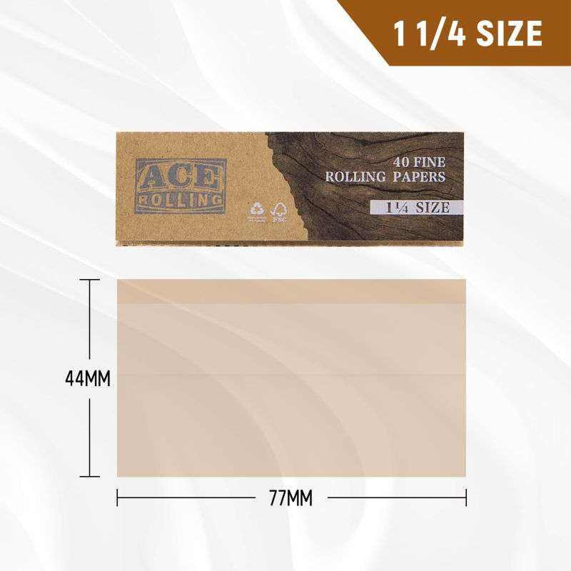 Wholesale & Retail: King Size Unbleached Brown Rolling Paper - Slow Burning, Natural Arabic Gum (Samples Available)